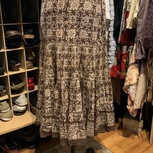 Cool Cotton block printed skirt #60